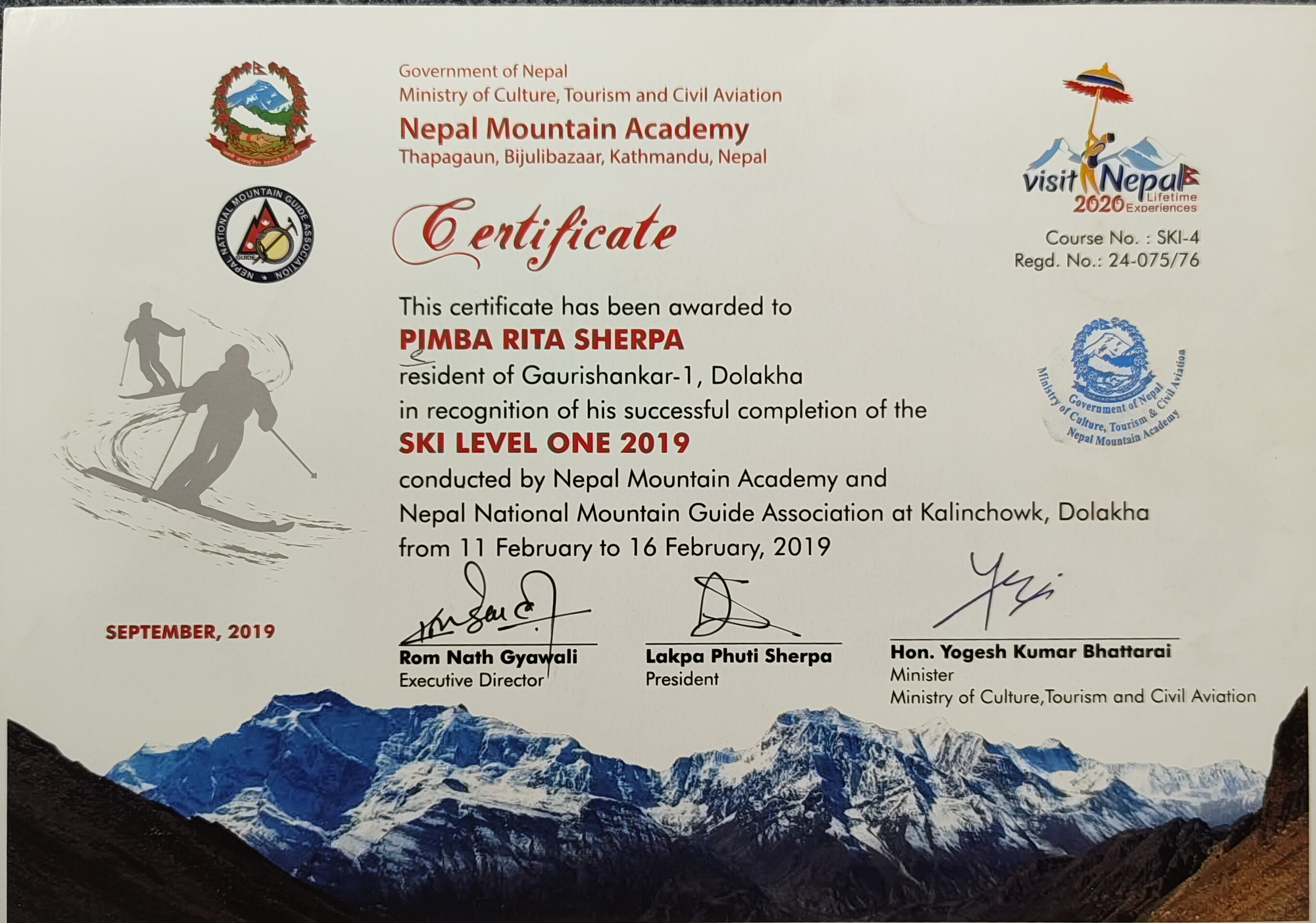 Ski level 1